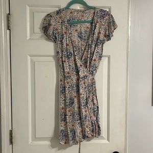 Abercrombie Floral Print Wrap Dress